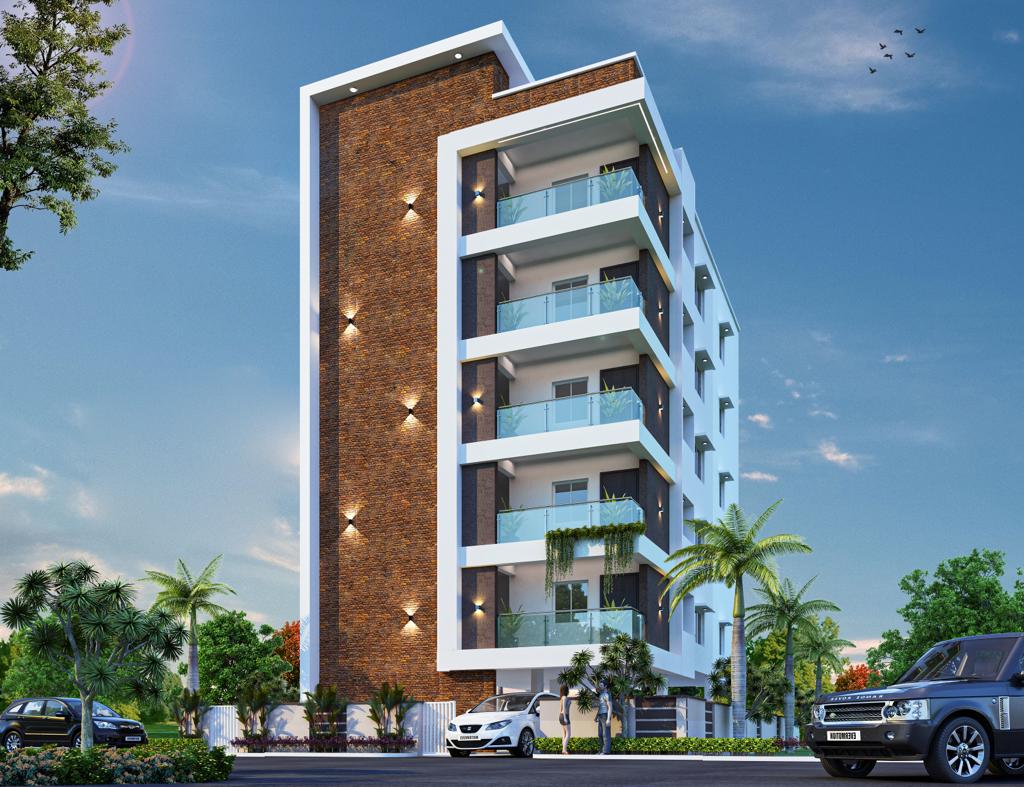 Home flat elevaton shridibaba